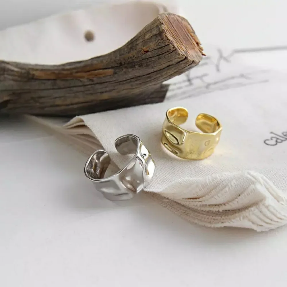 Hammered Gold Vermeil Adjustable Ring - Picture 7 of 12